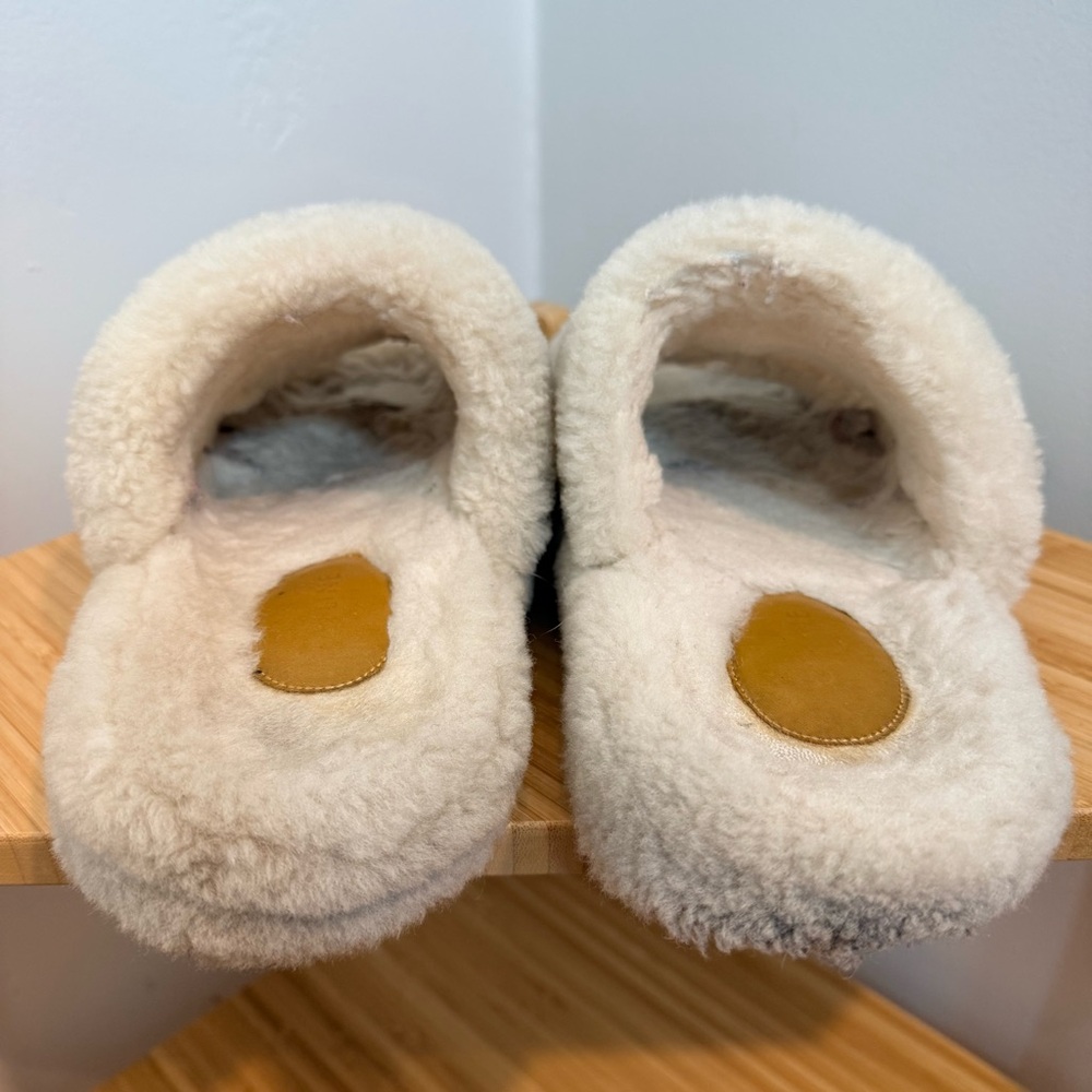 Celine Fur Flat Slides - Cozy Shearling Slippers with Accents - Size 6 - Picture 8 of 10